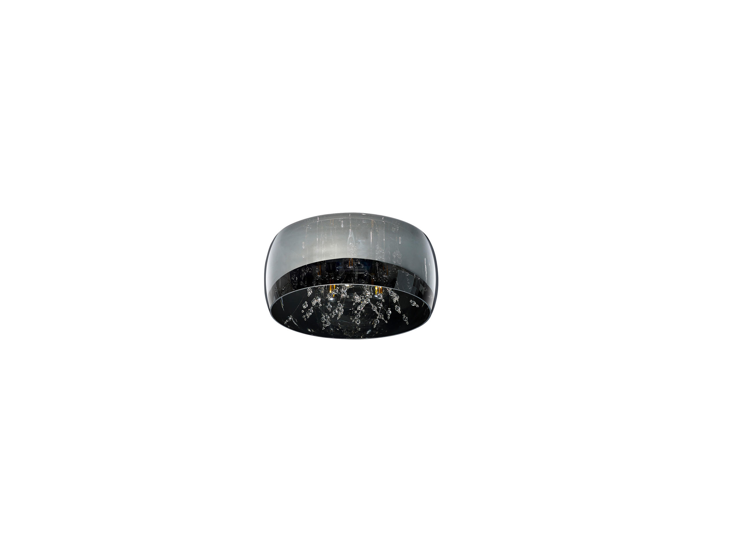 DECKENLEUCHTE Crystel   - Chromfarben, Basics, Metall (34/17,5cm) - Trio Leuchten