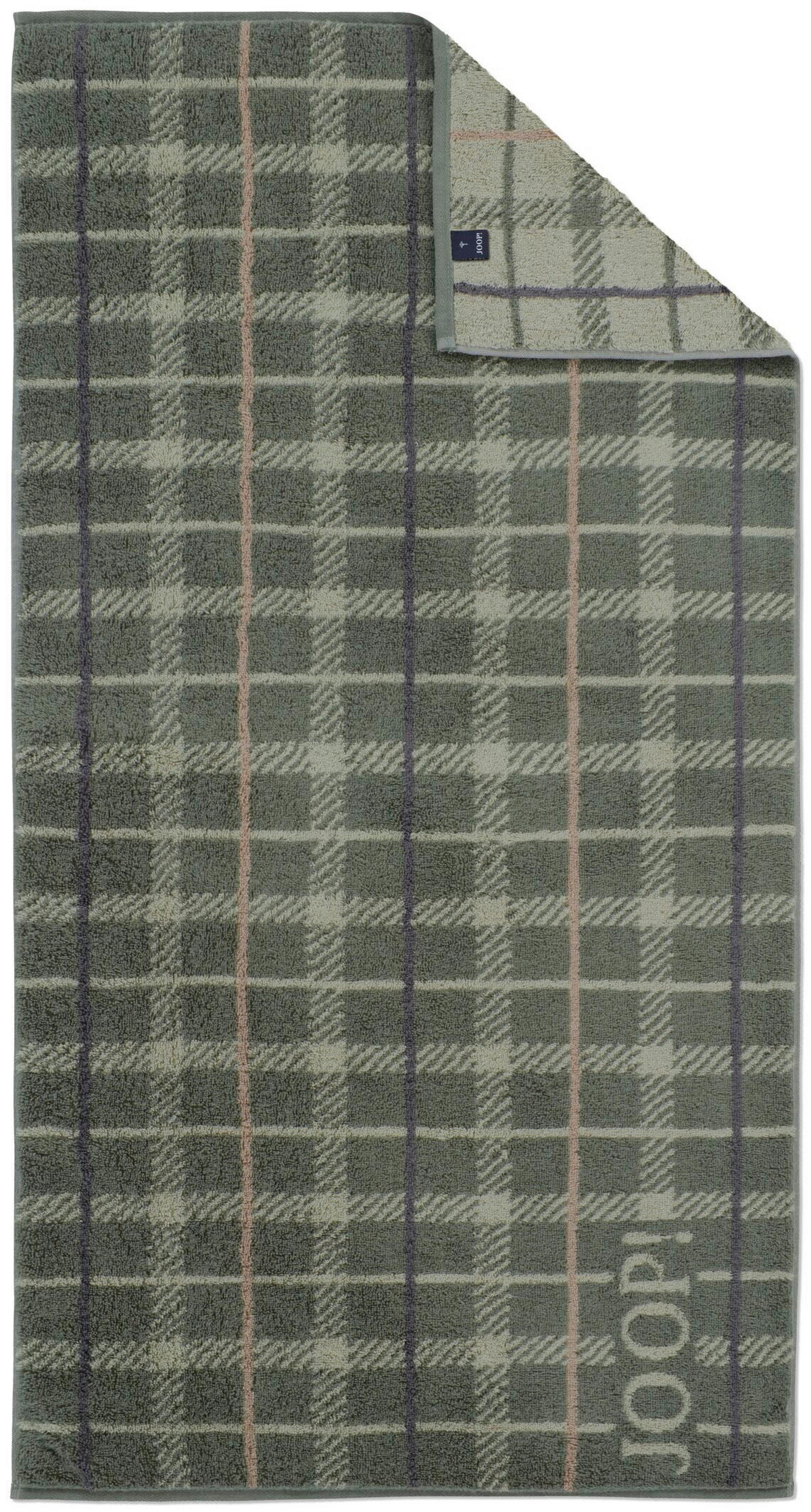 DUSCHTUCH Contour checked 80/150 cm  - Dunkelgrau/Hellgrau, Design, Textil (80/150cm) - Joop!