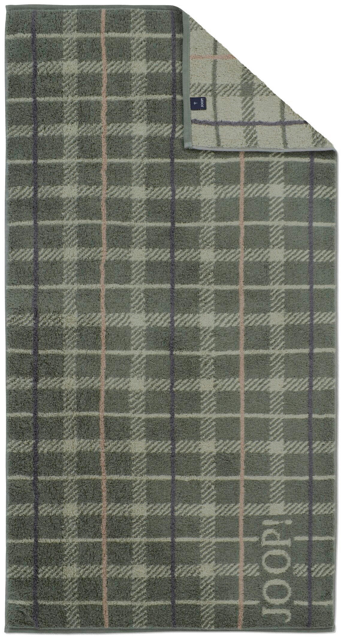 Joop! OSUŠKA DO SPRCHY, 80/150 cm, olivově zelená, tmavě šedá, světle šedá