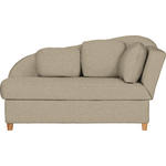 LIEGE  in Flachgewebe Beige  - Beige, LIFESTYLE, Holz/Textil (180/97/85cm) - Novel