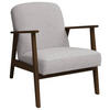 SESSEL Webstoff Grau, Beige, Dunkelbraun    - Dunkelbraun/Beige, Natur, Holz/Textil (63/78/78cm) - Livetastic