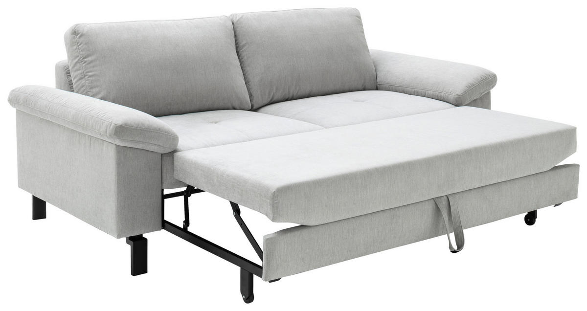 2,5-SITZER in Velours Dunkelgrau  - Dunkelgrau, Design (206/86/97cm) - Pure Home Lifestyle