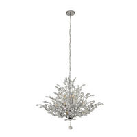 KRISTALL-HÄNGELEUCHTE 78/150 cm   - Chromfarben, Design, Glas/Metall (78/150cm) - Searchlight