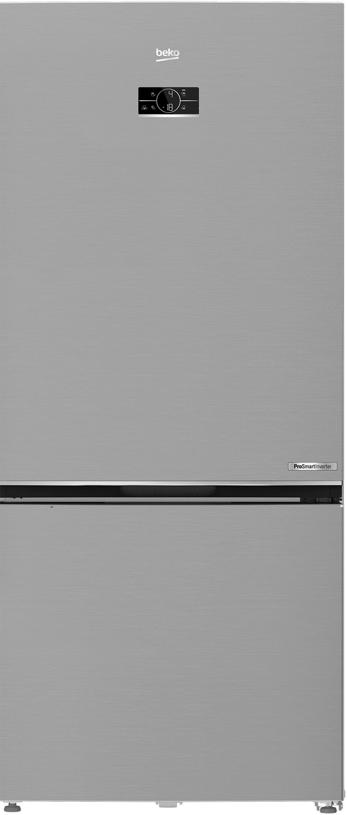 KÜHL-GEFRIER-KOMBINATION B5RCNE615ZXP  - Edelstahlfarben, Basics, Metall (76/193/83cm) - Beko