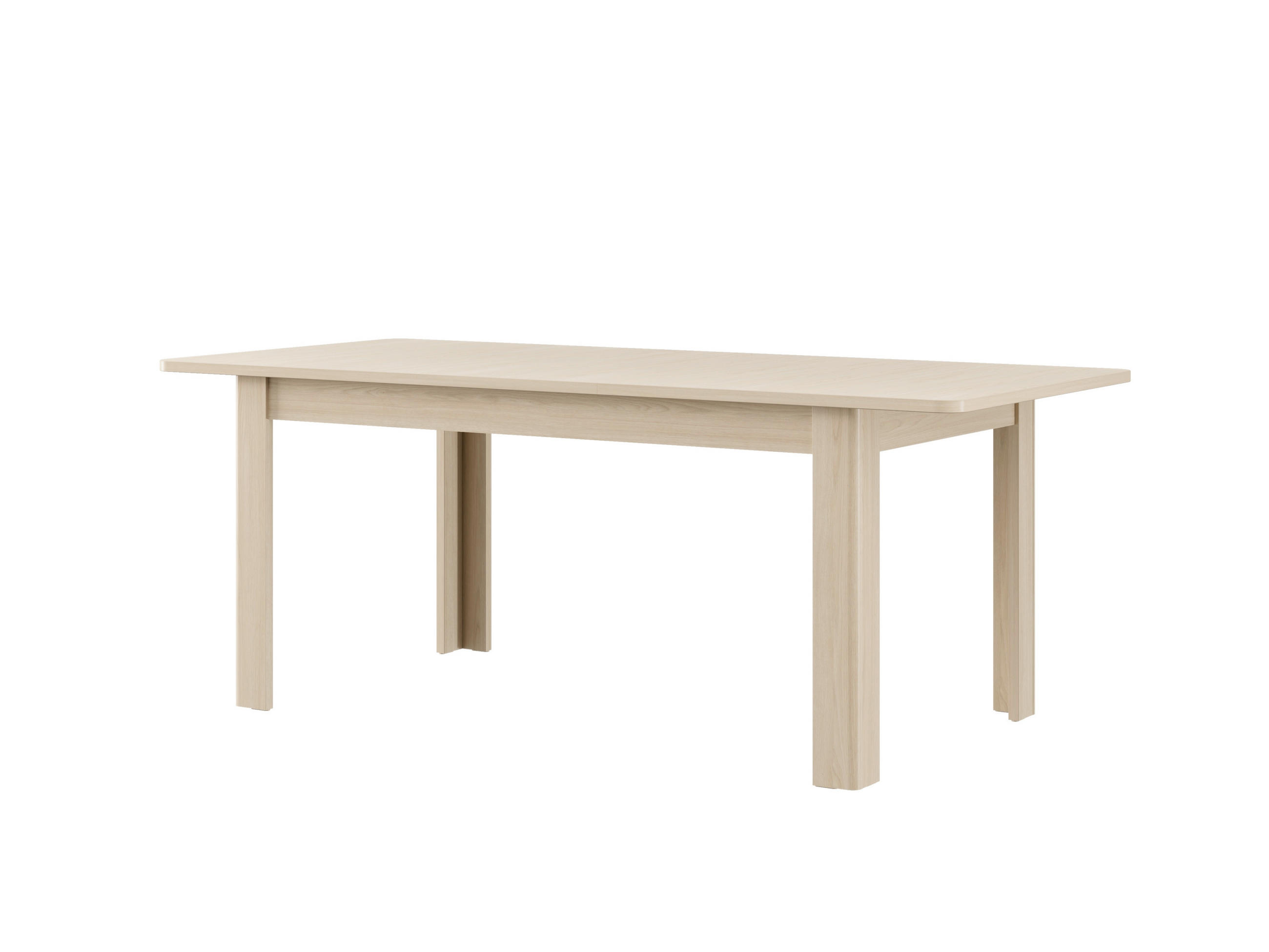 ÉTKEZŐASZTAL - Bianco tölgy, Basics, faalapú anyag (160/76.5/90cm) - Carryhome