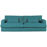 BIGSOFA in Cord Petrol  - Petrol/Schwarz, ROMANTIK / LANDHAUS, Kunststoff/Textil (270/67/120cm) - Landscape