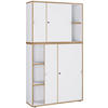 AKTENSCHRANK 100/183/37 cm  - Honigeiche/Weiss, Design, Holzwerkstoff (100/183/37cm) - MID.YOU