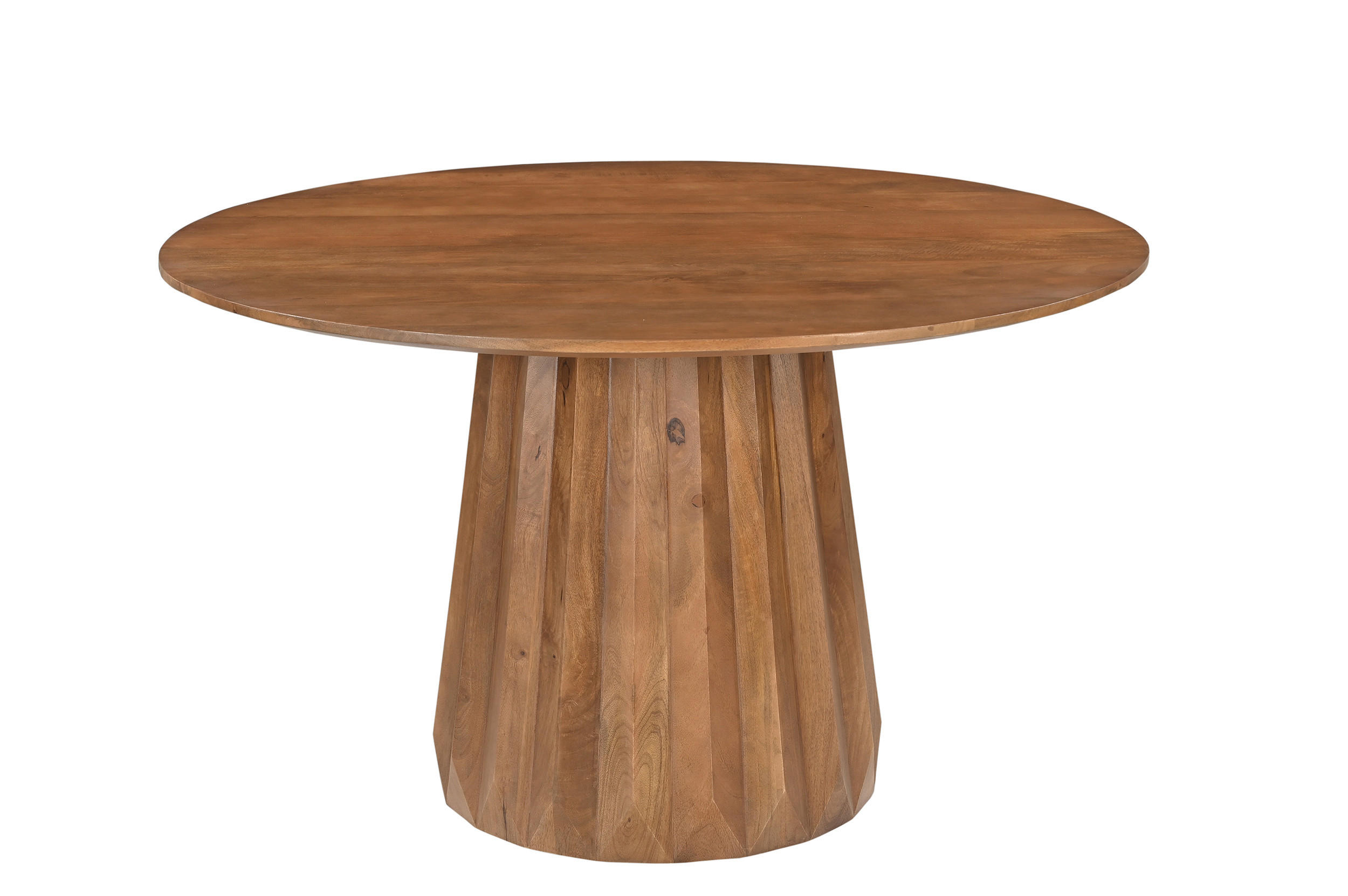 ESSTISCH 130/130/76 cm Echtholz  Holz rund Naturfarben  - Naturfarben, MODERN, Holz (130/130/76cm) - MID.YOU