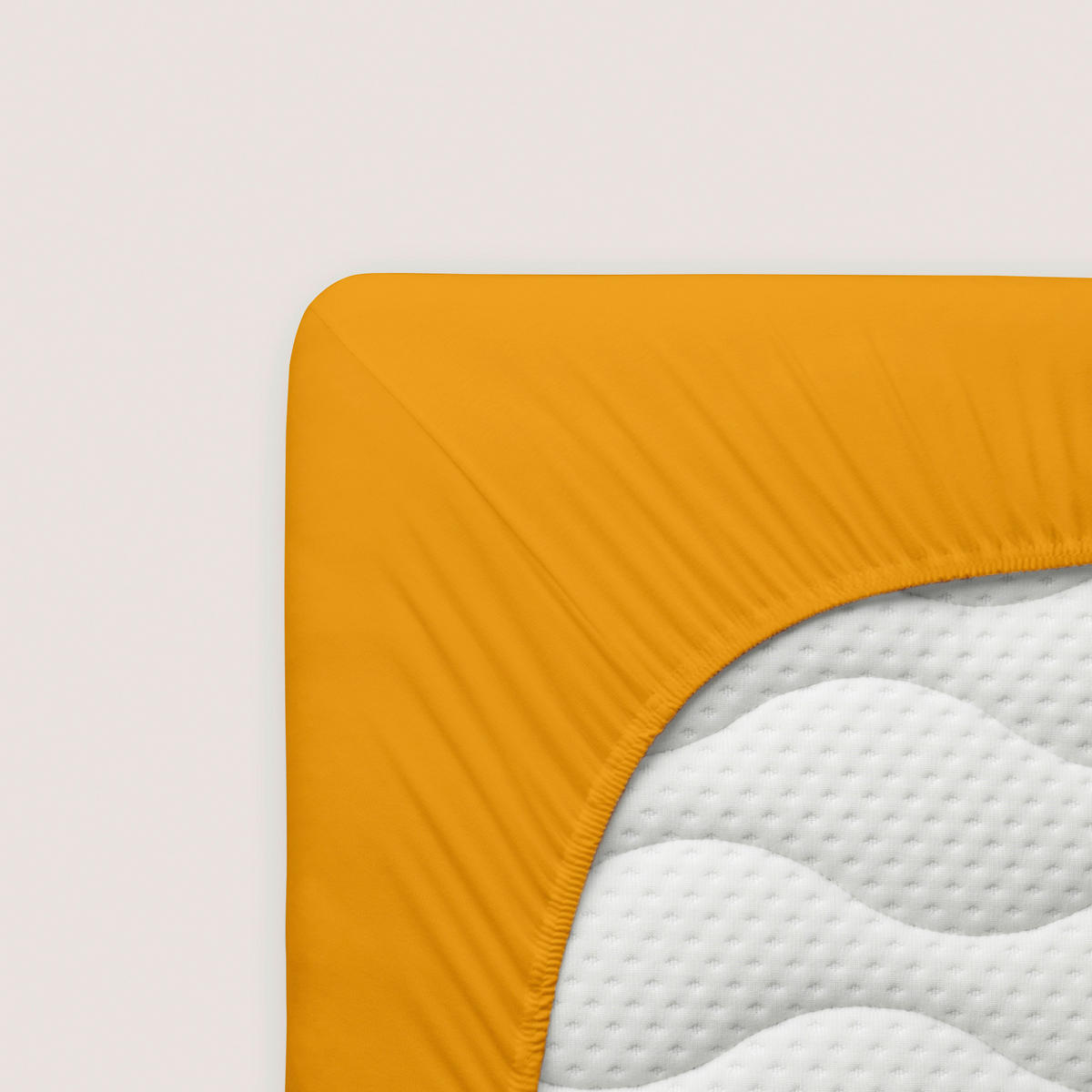 SPANNLEINTUCH 120/200 cm Jersey  - Goldfarben, Basics, Textil (120/200cm) - Novel