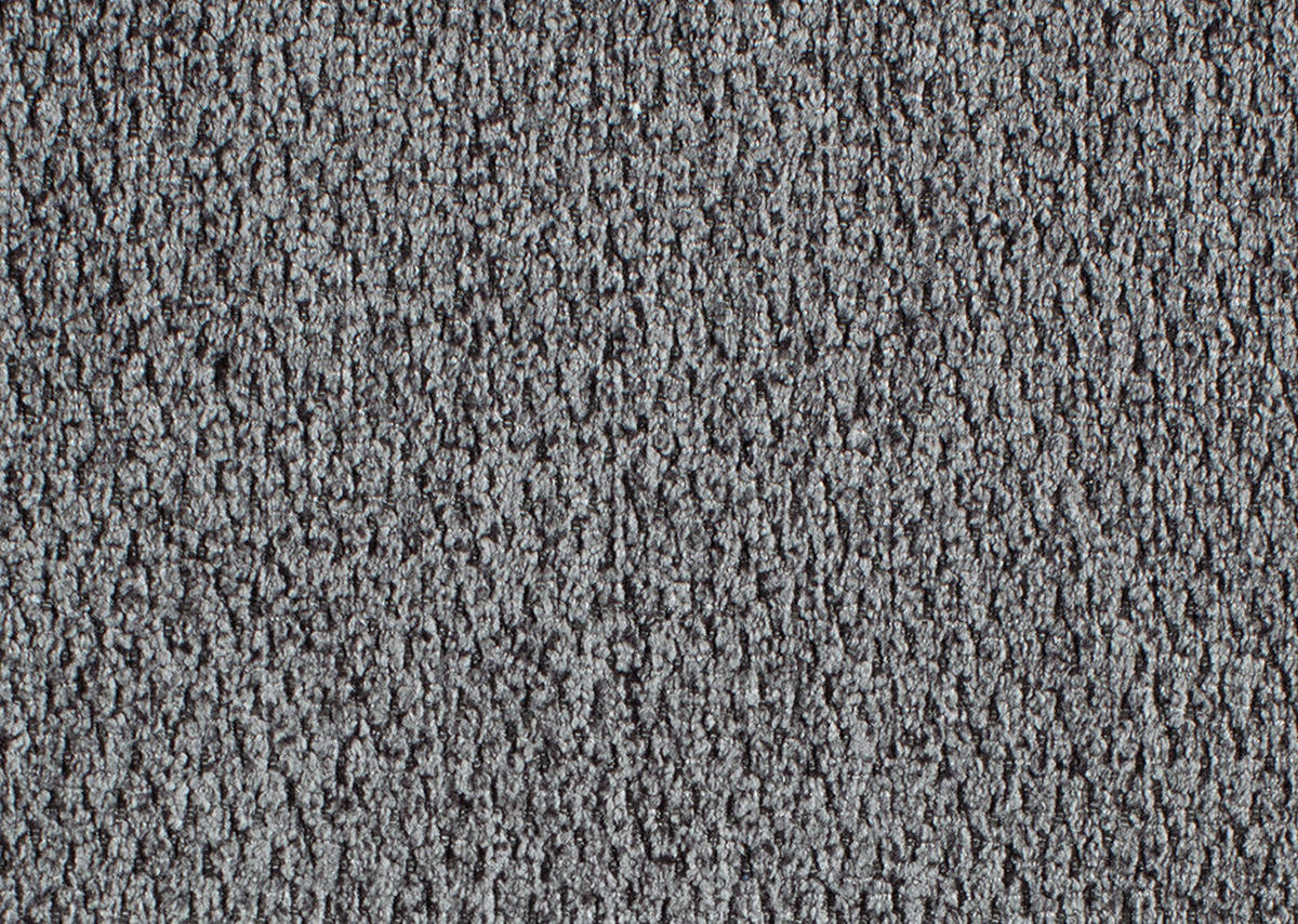 ECKSOFA in Chenille Grau  - Schwarz/Grau, Design, Textil/Metall (310/220cm) - Beldomo Style