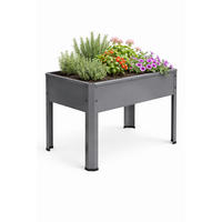 HOCHBEET - Schwarz, Modern, Metall (50/45/40cm)