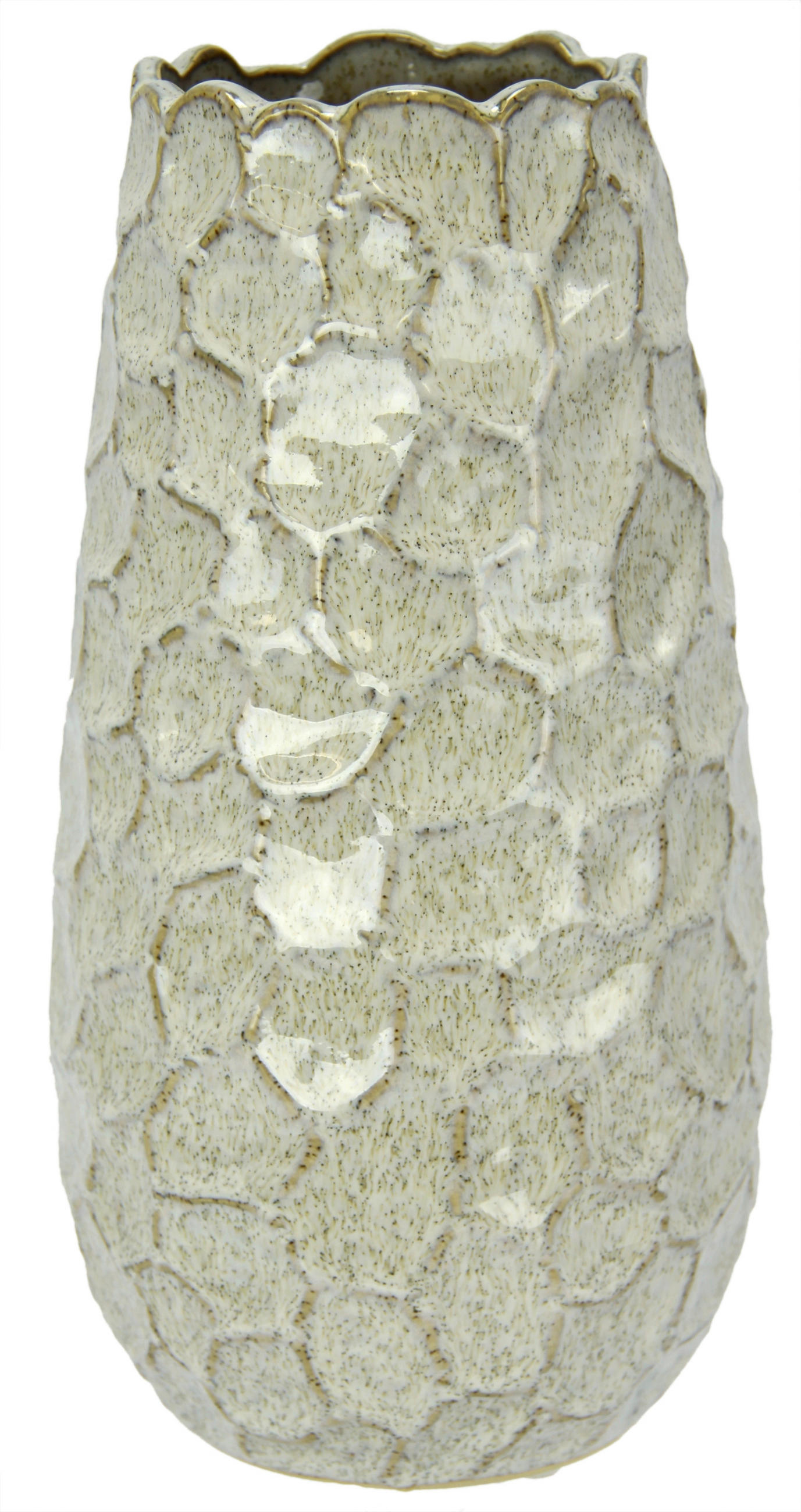 VASE  - Creme, Basics, Keramik (12/25cm)