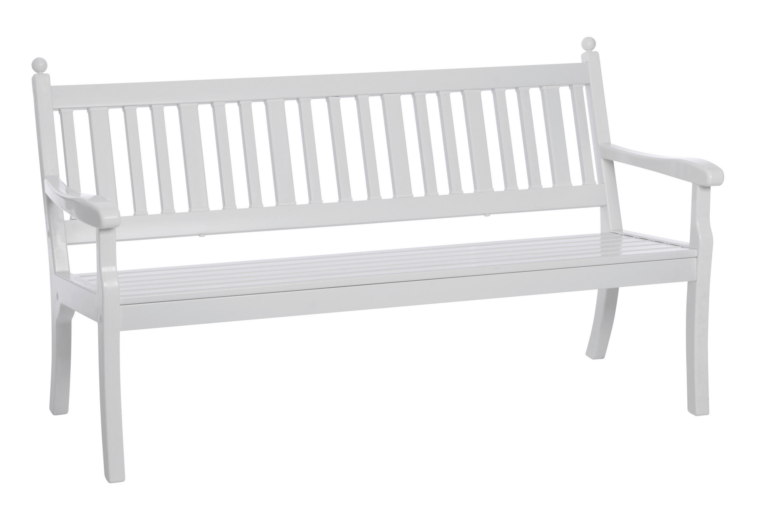 GARTENBANK 160/88/69 cm  in Weiß  - Weiß, MODERN, Kunststoff (160/88/69cm) - Gardenson