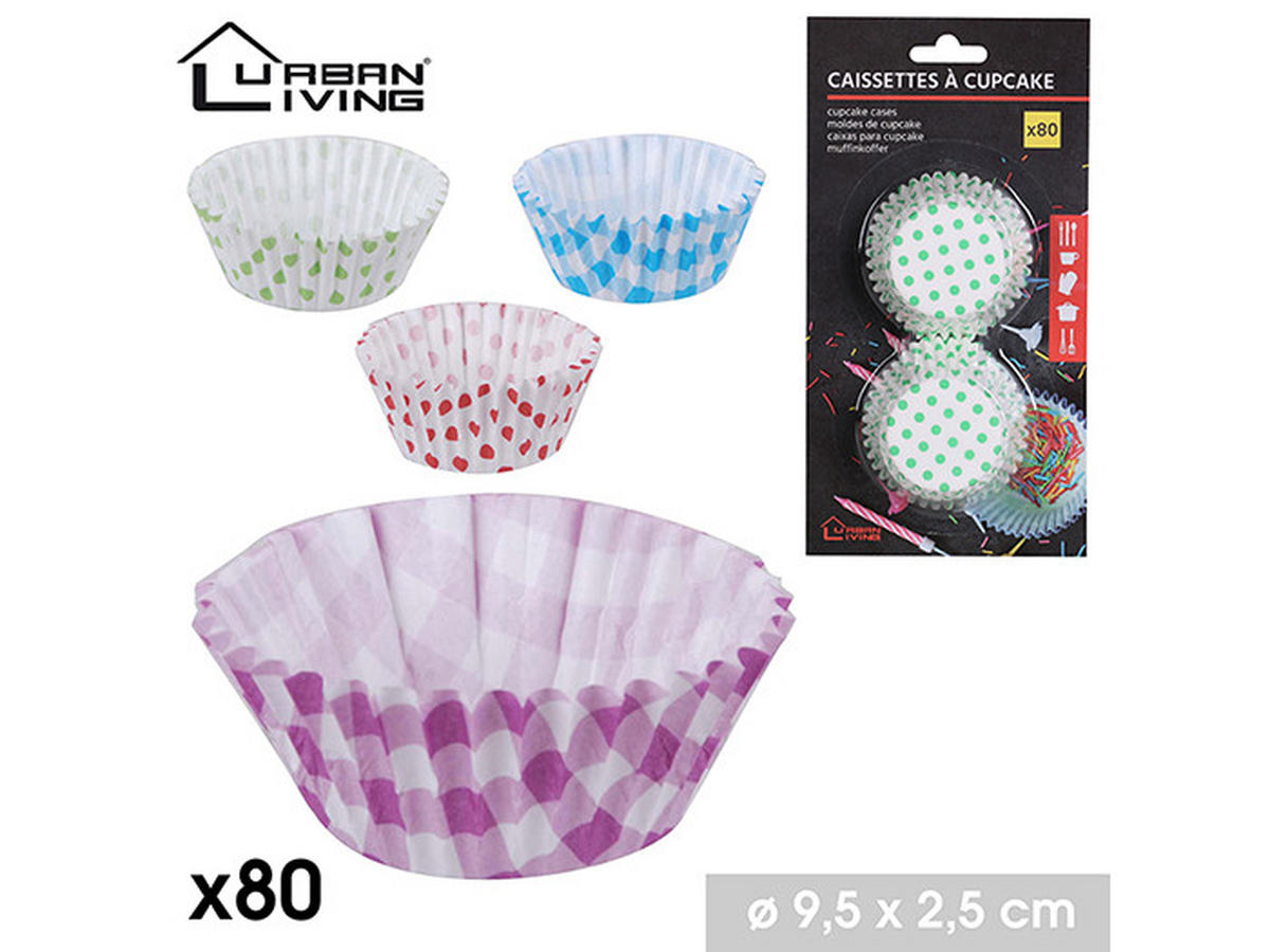 PAPIRNI KALUPI URBAN LIVING  - pink/svijetlo crvena, Basics, papir (9,5/2,5cm)