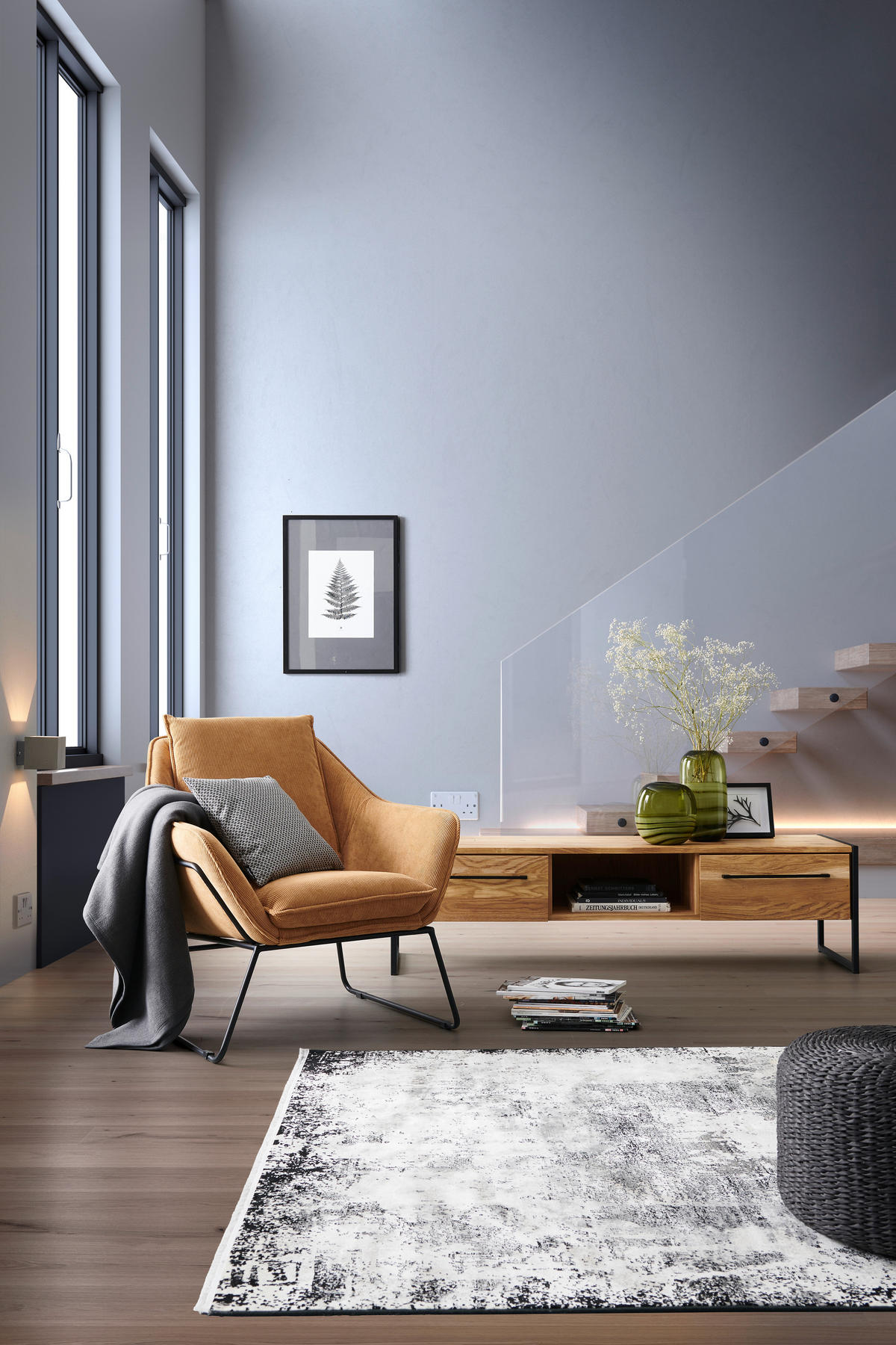 SESSEL in Struktur Haselnussfarben  - Schwarz/Haselnussfarben, Design, Textil/Metall (78/85/85cm) - Livetastic