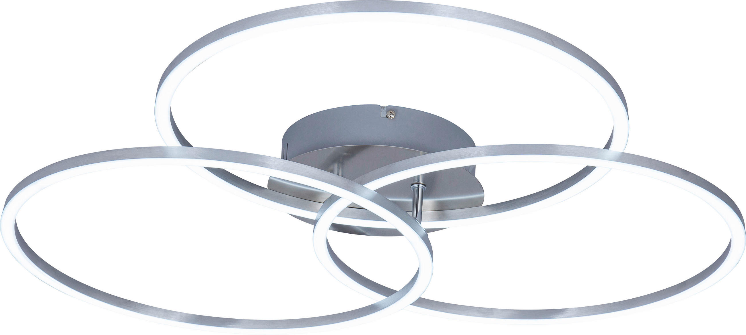 LED-DECKENLEUCHTE 71/52/9 cm   - Alufarben, Design, Kunststoff/Metall (71/52/9cm) - Novel