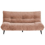 2-SITZER-SOFA  in Mikrofaser Rosa  - Schwarz/Rosa, KONVENTIONELL, Textil/Metall (198/100/101cm) - Hom`in