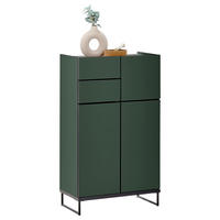 MIDISCHRANK 60/102/31 cm  - Schwarz/Grün, Basics, Holzwerkstoff/Metall (60/102/31cm) - MID.YOU