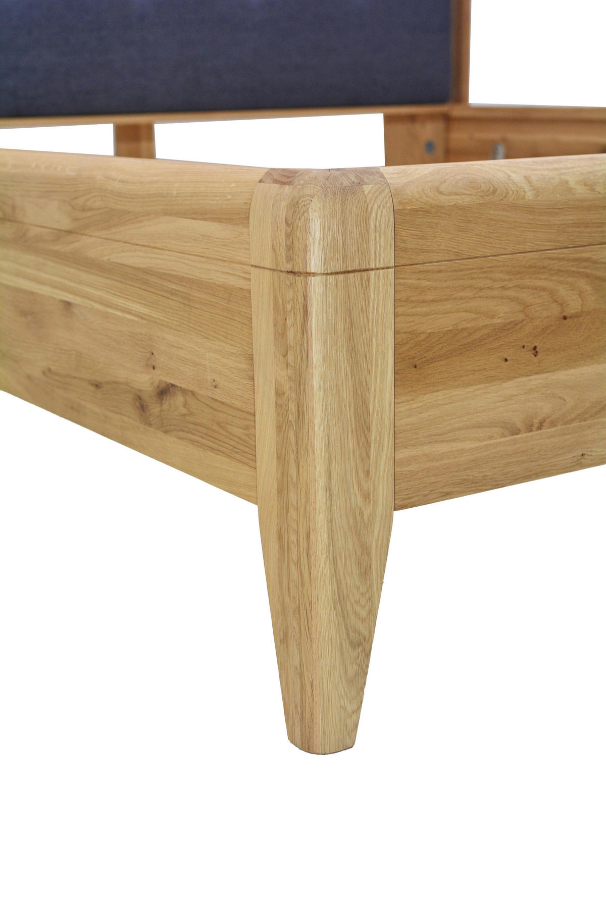 POSTEL, 180/200 cm, antracitová, divoký dub - divoký dub/antracitová, Konvenční, dřevo/kompozitní dřevo (180/200cm) - Linea Natura