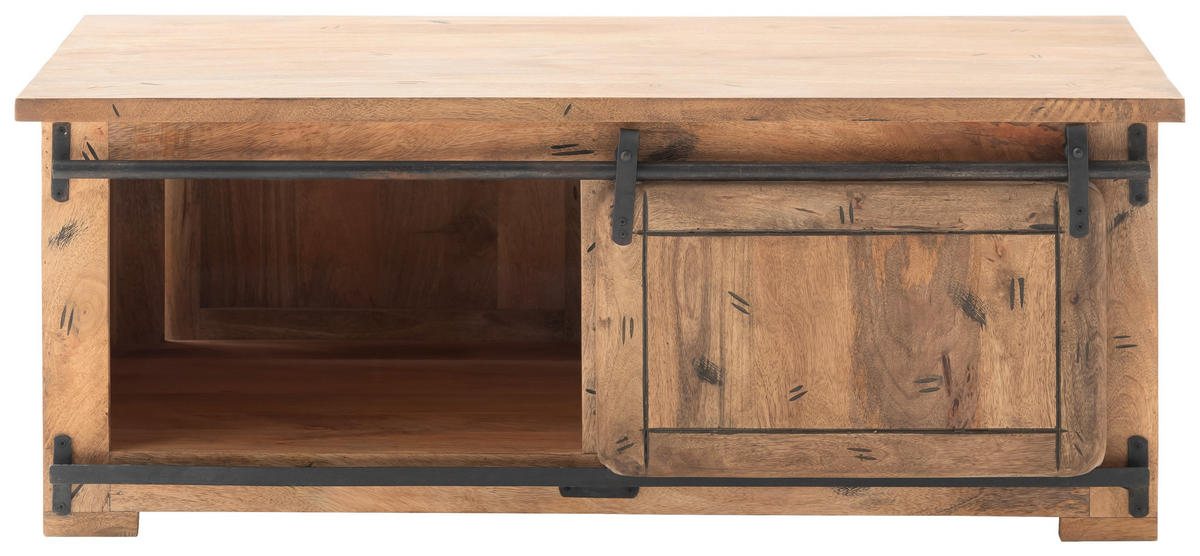 KONFERENČNÍ STOLEK, antracitová, přírodní barvy, dřevo, 120/45/70 cm - přírodní barvy/antracitová, Lifestyle, kov/dřevo (120/45/70cm) - MID.YOU
