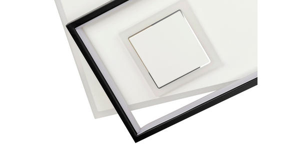 LED-DECKENLEUCHTE Richmond 70/30/6 cm  - Schwarz/Weiß, LIFESTYLE, Kunststoff/Metall (70/30/6cm) - Novel