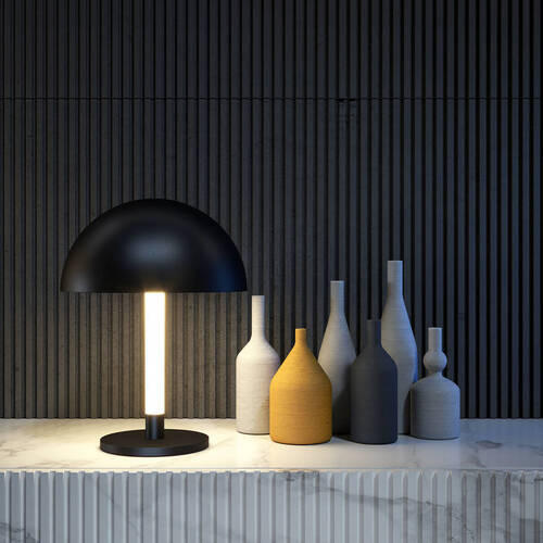 TISCHLEUCHTE Table & Floor 30/45/30 cm   - Schwarz, Trend, Metall (30/45/30cm) - MAYTONI