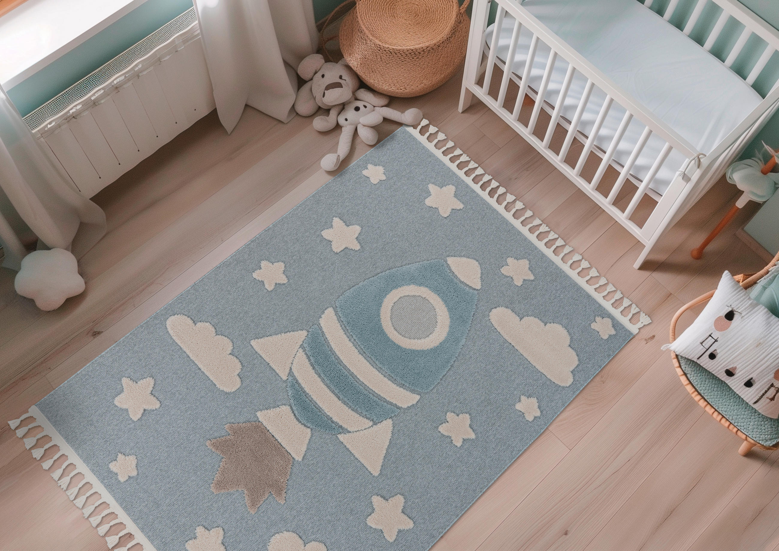 KINDERTEPPICH 120/170 cm My Fano  - Blau/Multicolor, Basics, Textil (120/170cm) - Obsession