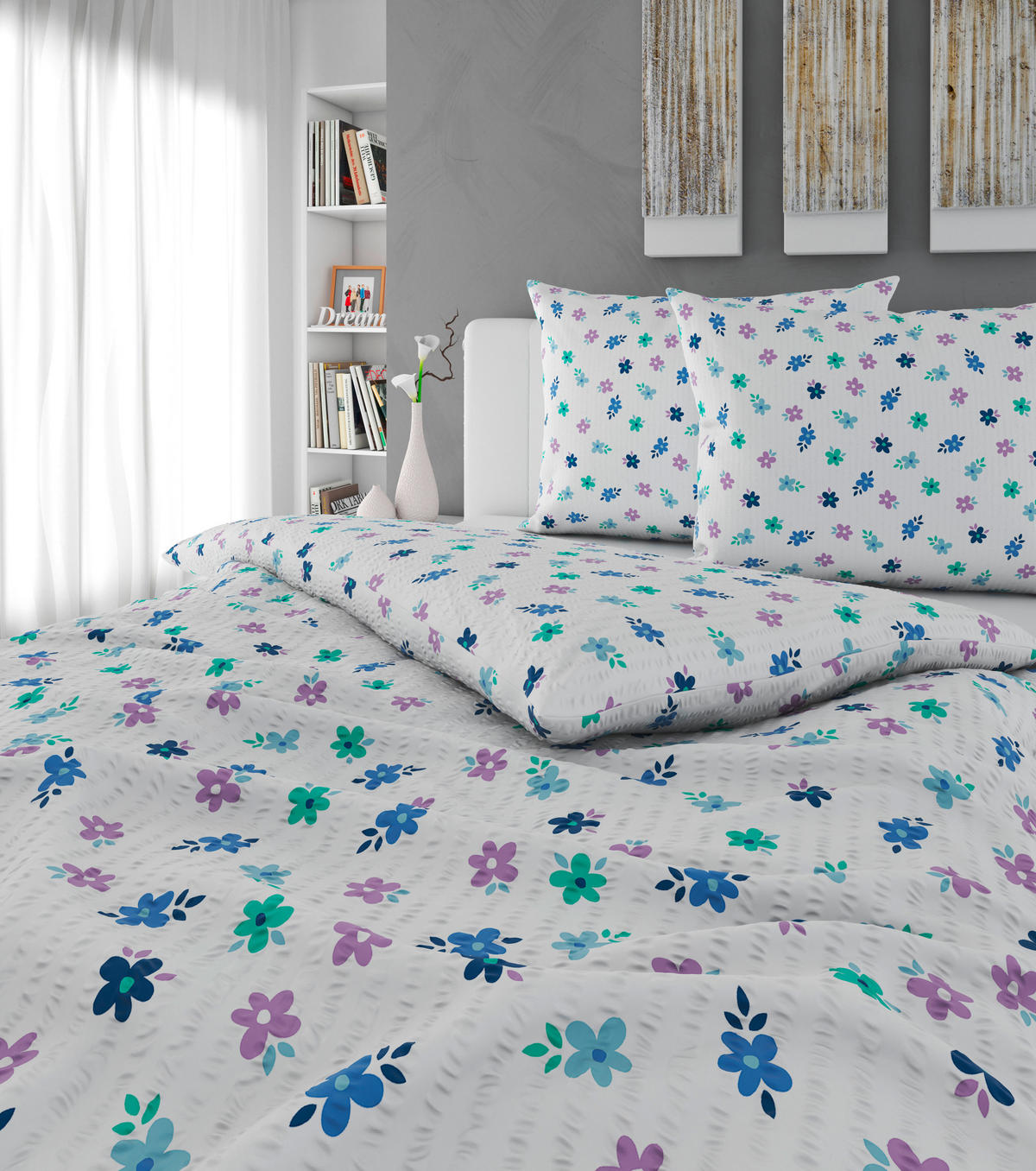 POSTELJINA Mavie 200/200 cm krep višebojna  - višebojna, Konvencionalno, tekstil (200/200cm) - Esposa