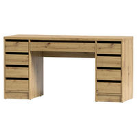 SCHREIBTISCH 152,6/55/77,6 cm Eiche Artisan   - Eiche Artisan, MODERN, Holzwerkstoff (152,6/55/77,6cm) - Livetastic