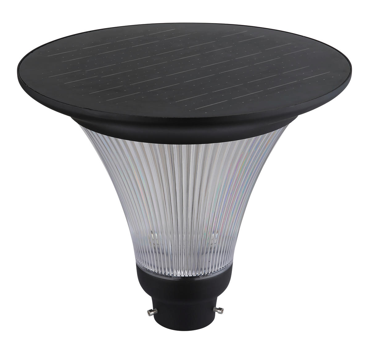 SOLARLEUCHTE  - Klar/Schwarz, Design, Glas/Kunststoff (42,5/336cm) - Globo