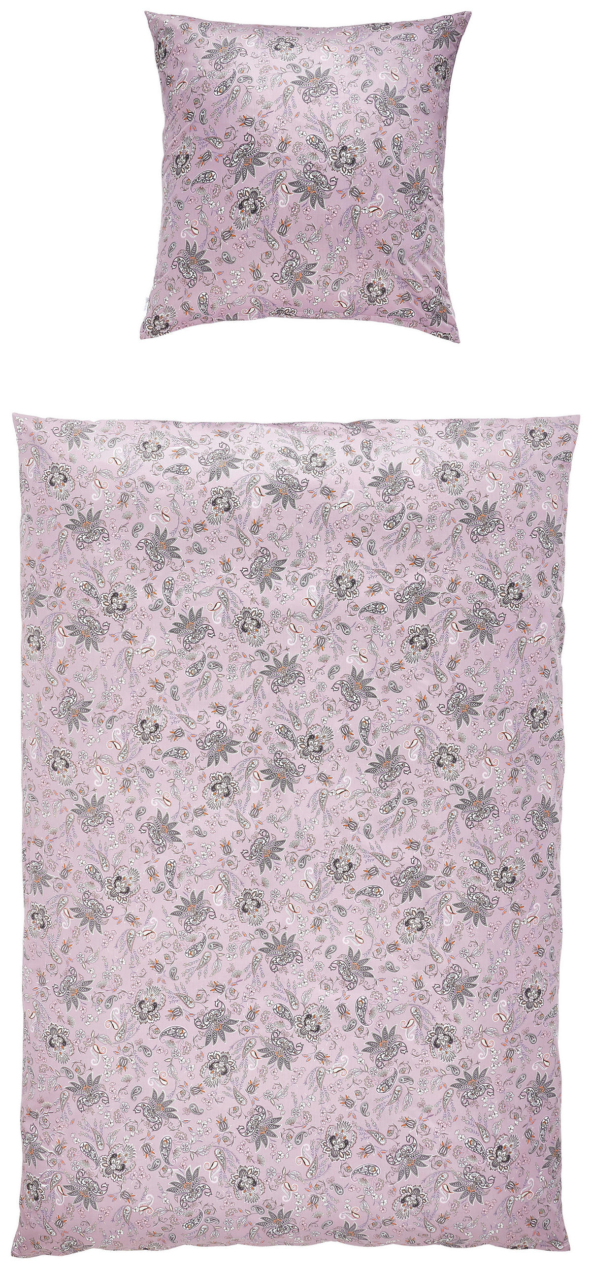 BETTWÄSCHE Satin 155/220 cm  - Mauve, KONVENTIONELL, Textil (155/220cm) - Estella