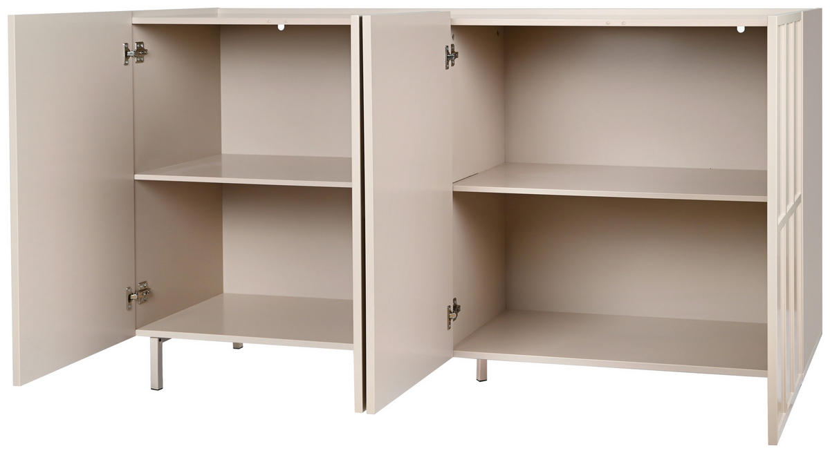 SIDEBOARD Velin  in 160/89/40 cm  - Braun, Design, Holzwerkstoff/Metall (160/89/40cm) - Livetastic