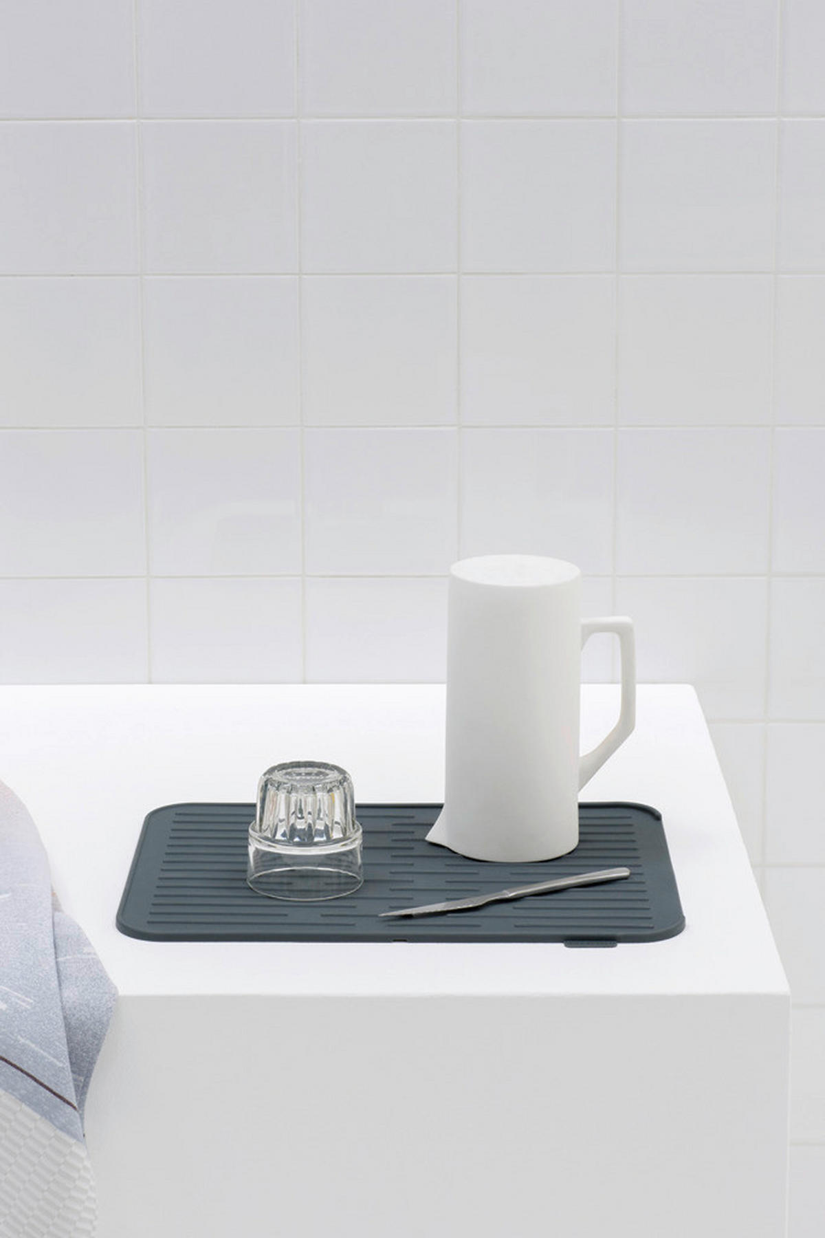 ABTROPFMATTE   - Dunkelgrau, Design, Kunststoff (32,5/43,8/0,9cm) - Brabantia