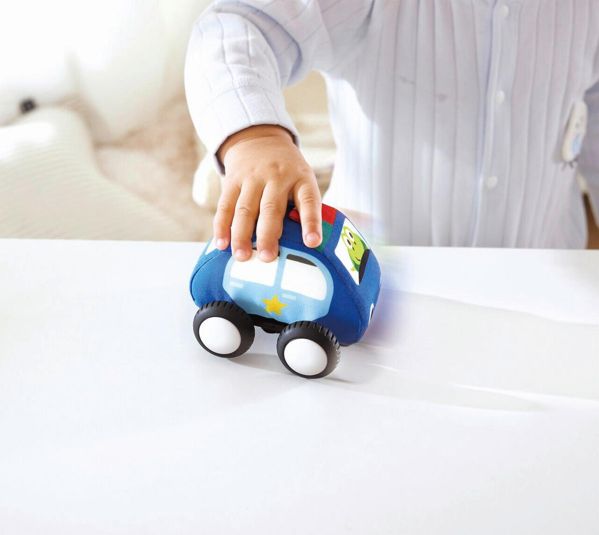 SPIELFAHRZEUG - Blau/Hellrot, Basics, Kunststoff/Textil (38/25/9,5cm) - Hape