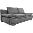 SCHLAFSOFA Jacquard Dunkelgrau  - Chromfarben/Dunkelgrau, Design, Textil (200/78/90cm) - Venda