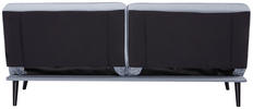 SCHLAFSOFA in Samt Hellblau  - Schwarz/Hellblau, Trend, Holz/Textil (191/81/81cm) - Ti'me