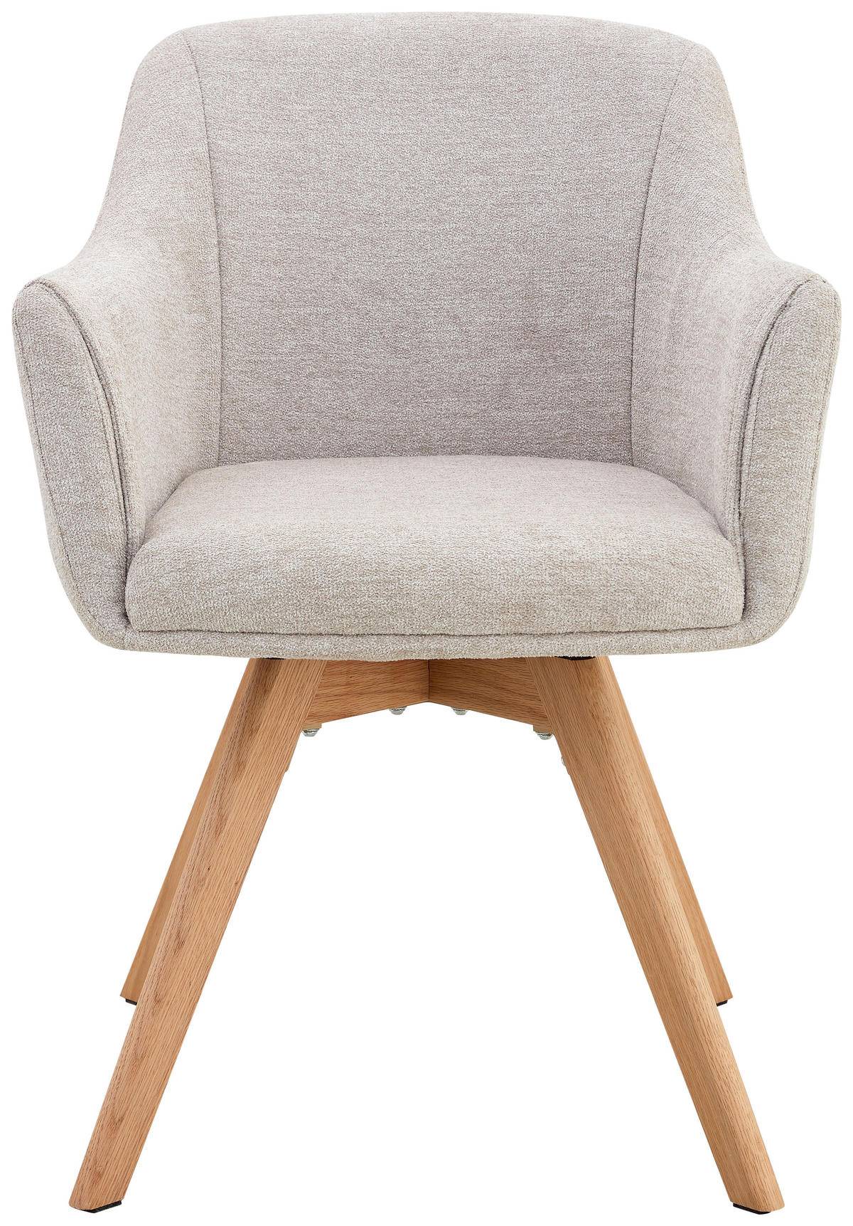 ARMLEHNSTUHL in Holz, Metall, Textil Creme  - Creme/Naturfarben, KONVENTIONELL, Holz/Textil (61/85,5/63,5cm) - Livetastic