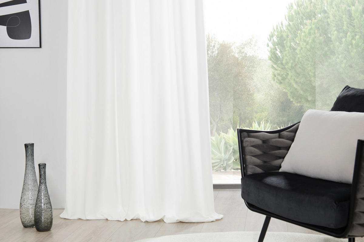 DEKOSTOFF per lfm blickdicht  - Creme, Basics, Textil (135/255cm) - Esposa