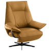 RELAXSESSEL in Leder Bernsteinfarben  - Beige/Bernsteinfarben, Design, Leder/Metall (92/79/82cm) - Dieter Knoll