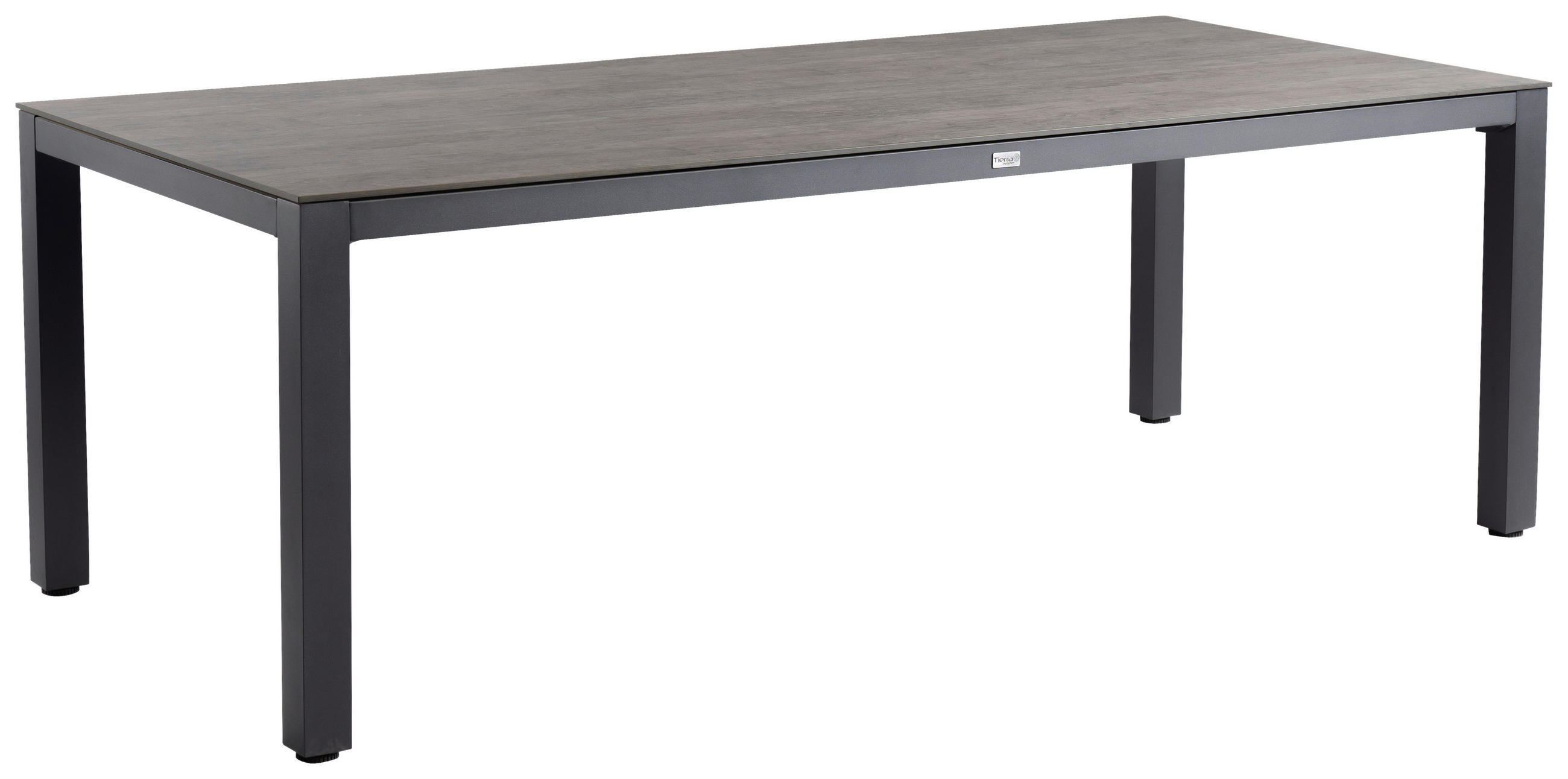 GARTENTISCH Metall, Kunststoff Grau rechteckig  - Anthrazit/Grau, Basics, Kunststoff/Metall (240/100/75cm) - Tierra Outdoor