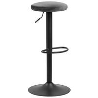 Scaun De Bar din textil, gri închis - gri închis/negru, Design, metal/textil (40/62-82/40cm) - Carryhome