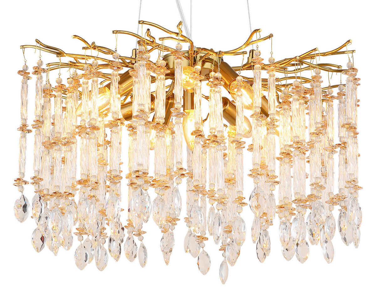 HÄNGELEUCHTE 60/120 cm  - Klar/Transparent, Design, Glas/Kunststoff (60/120cm) - Globo