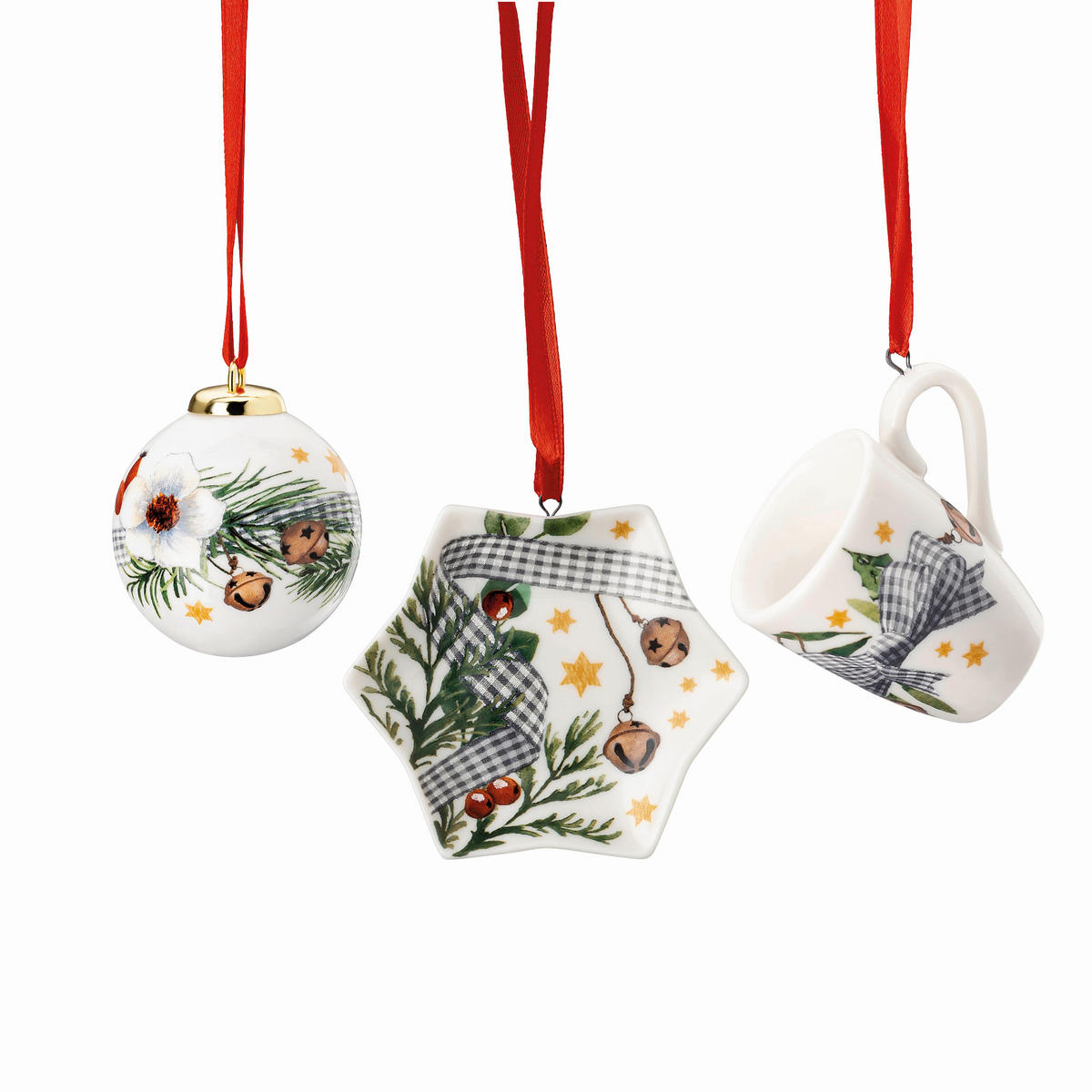 DEKORATIVNI OBESEK - bela/visoki sijaj, Basics, keramika (25/11/6cm) - Hutschenreuther