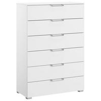 KOMMODE 80/119/42 cm  in Weiss  - Weiss/Silberfarben, Design, Holzwerkstoff/Kunststoff (80/119/42cm) - Novel