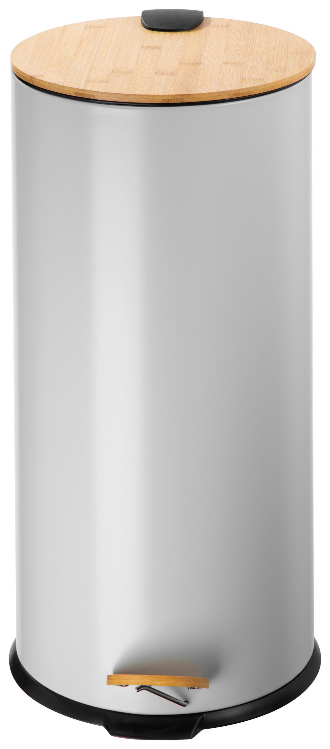 ABFALLEIMER 30 l  Metall  - Schwarz/Grau, Design, Kunststoff/Metall (30,5cm) - Echtwerk