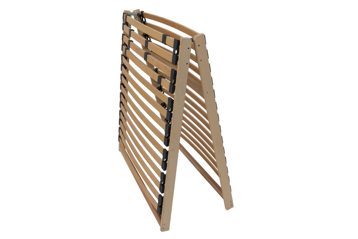 LATTENROST klappbar 140/200 cm Mittelzone verstellbar, Birke  - Naturfarben, Basics, Holz (140/200cm) - MID.YOU