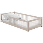 BODENBETT. - Kaschmir/Birkefarben, Basics, Holz (90/200cm) - Xora