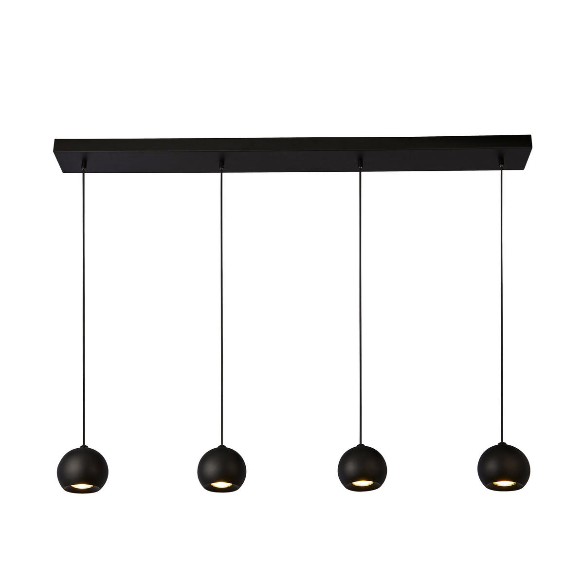 PENDELLAMPA Eindhoven 125/12/200 cm  - svart, Design, metall (125/12/200cm)