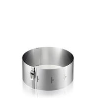 OBRUČ ZA TORTU TONDO CLIP  - srebrne boje, Basics, metal (16/10cm) - Gefu