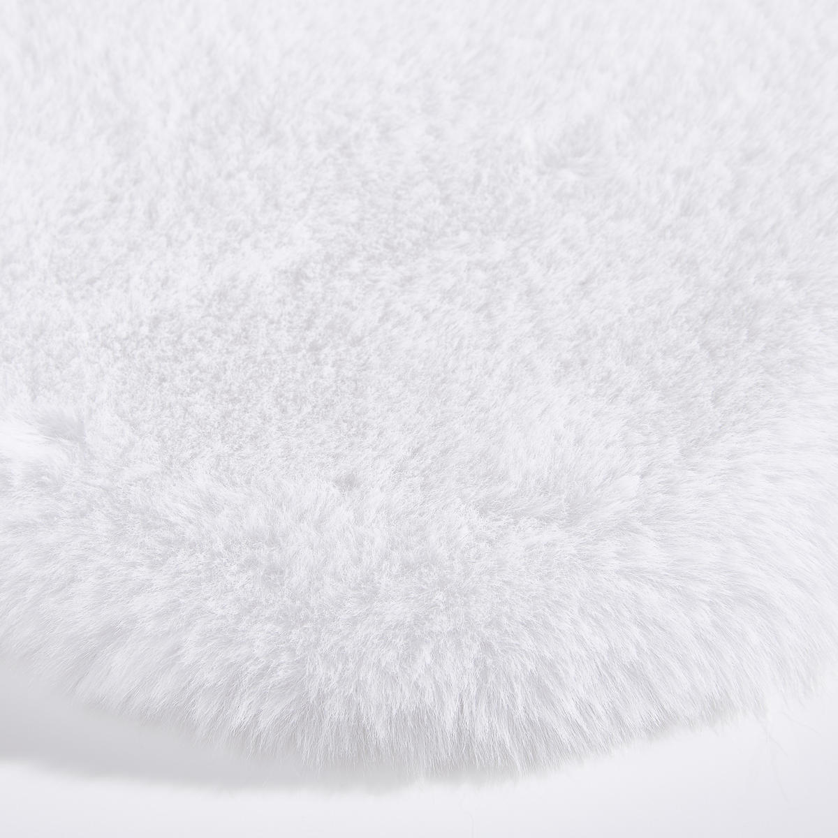 KUNSTFELL 60 cm Blume  - Weiss, Trend, Kunststoff/Fell (60cm) - Novel